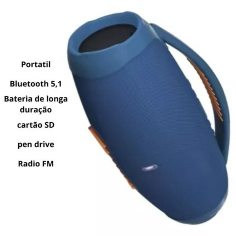 Caixa de Som Bluetooth - Azul
